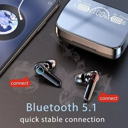 Auriculares Inalámbricos M19 Pantalla Le