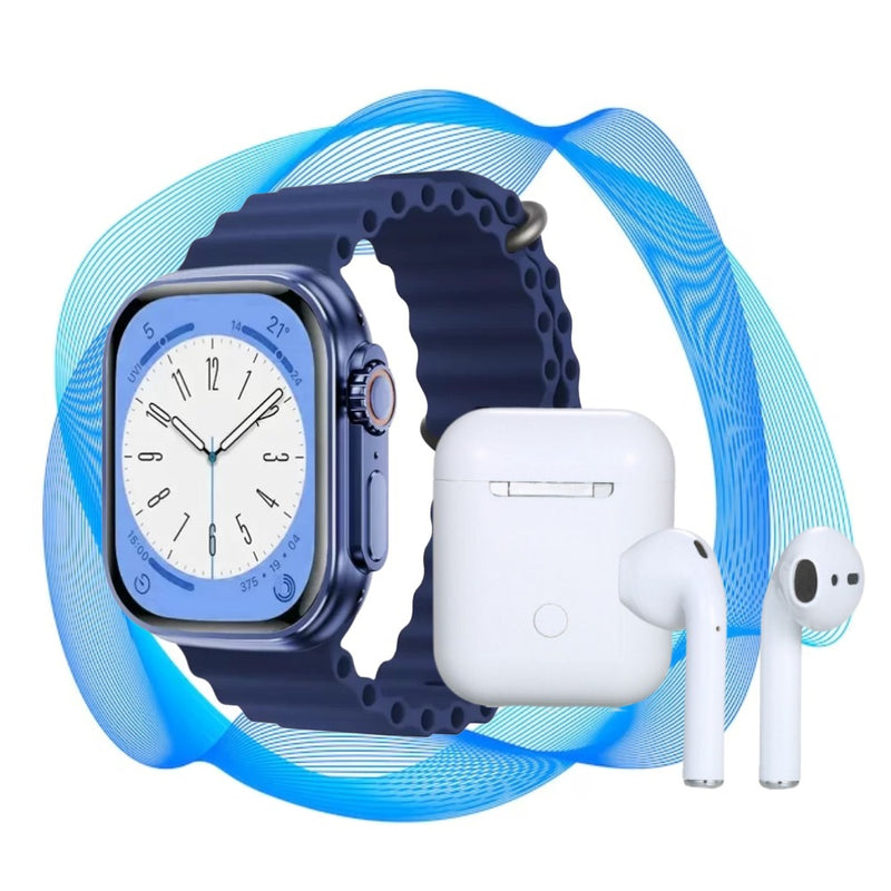 Combo Reloj Ultra 8 + Auriculares Tws